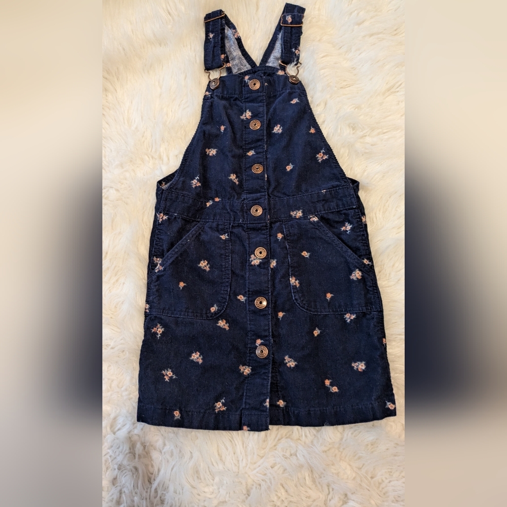 Girls Osh Kosh corduroy floral jumper